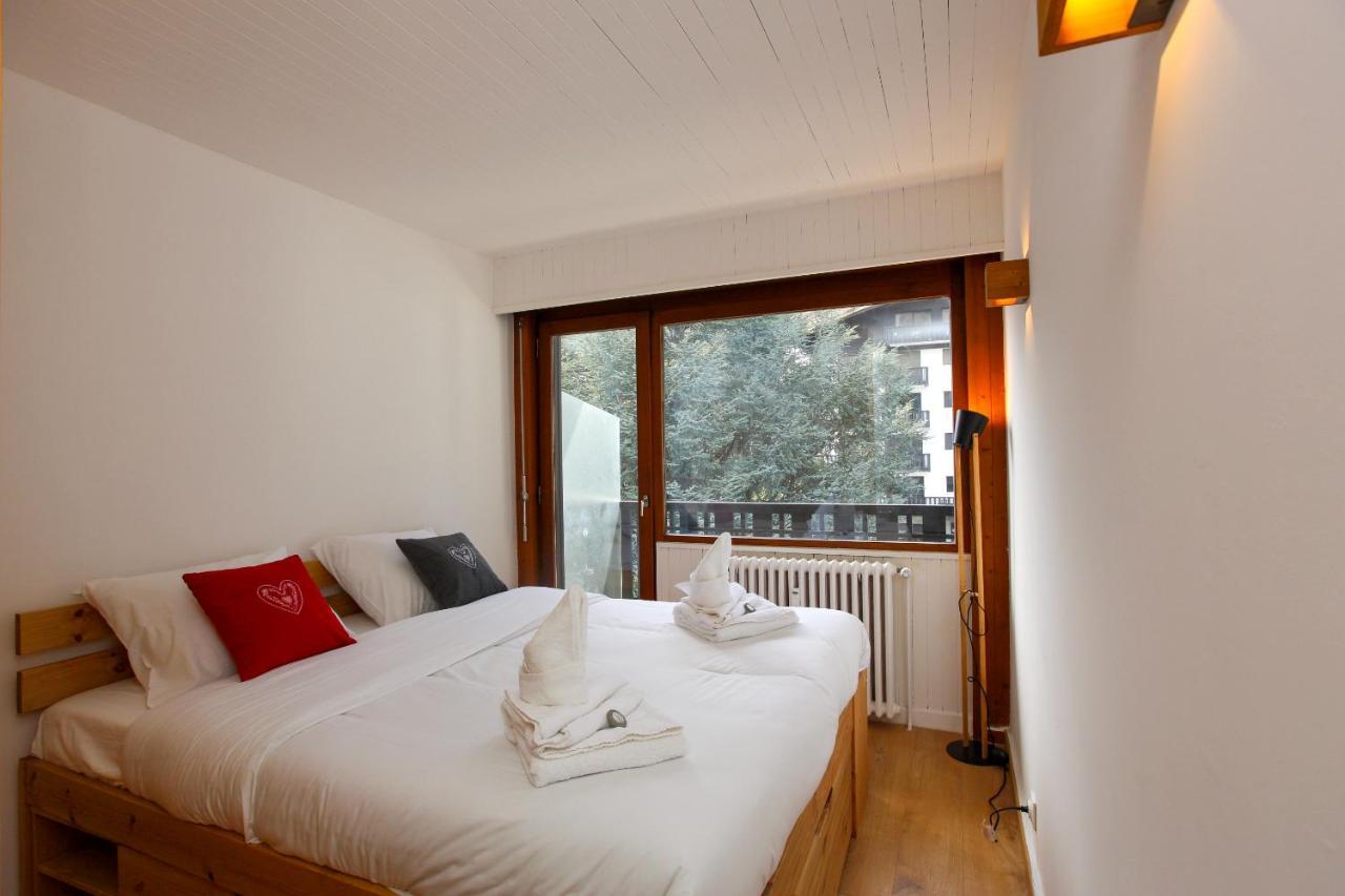 Superbe T3 En Face Du Brevent, Chamonix Lägenhet Exteriör bild
